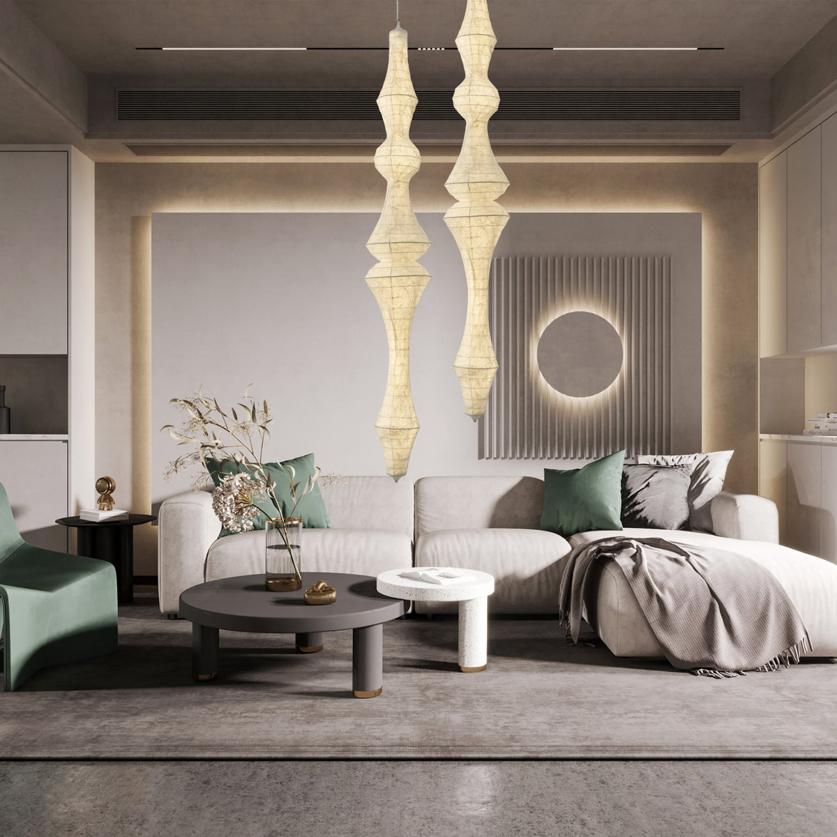 Zonoria Artisanal Silk Pendant Light
