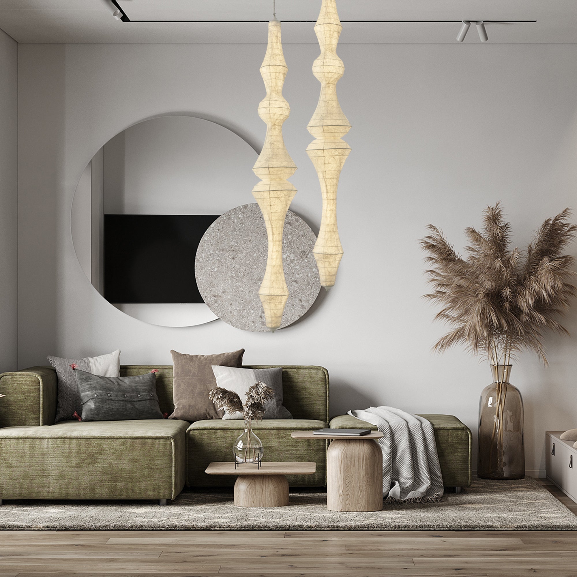 Zonoria Artisanal Silk Pendant Light
