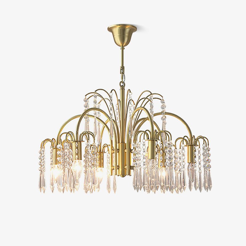 Selorora Chandelier Gold Crystal Isla Dawn Regal