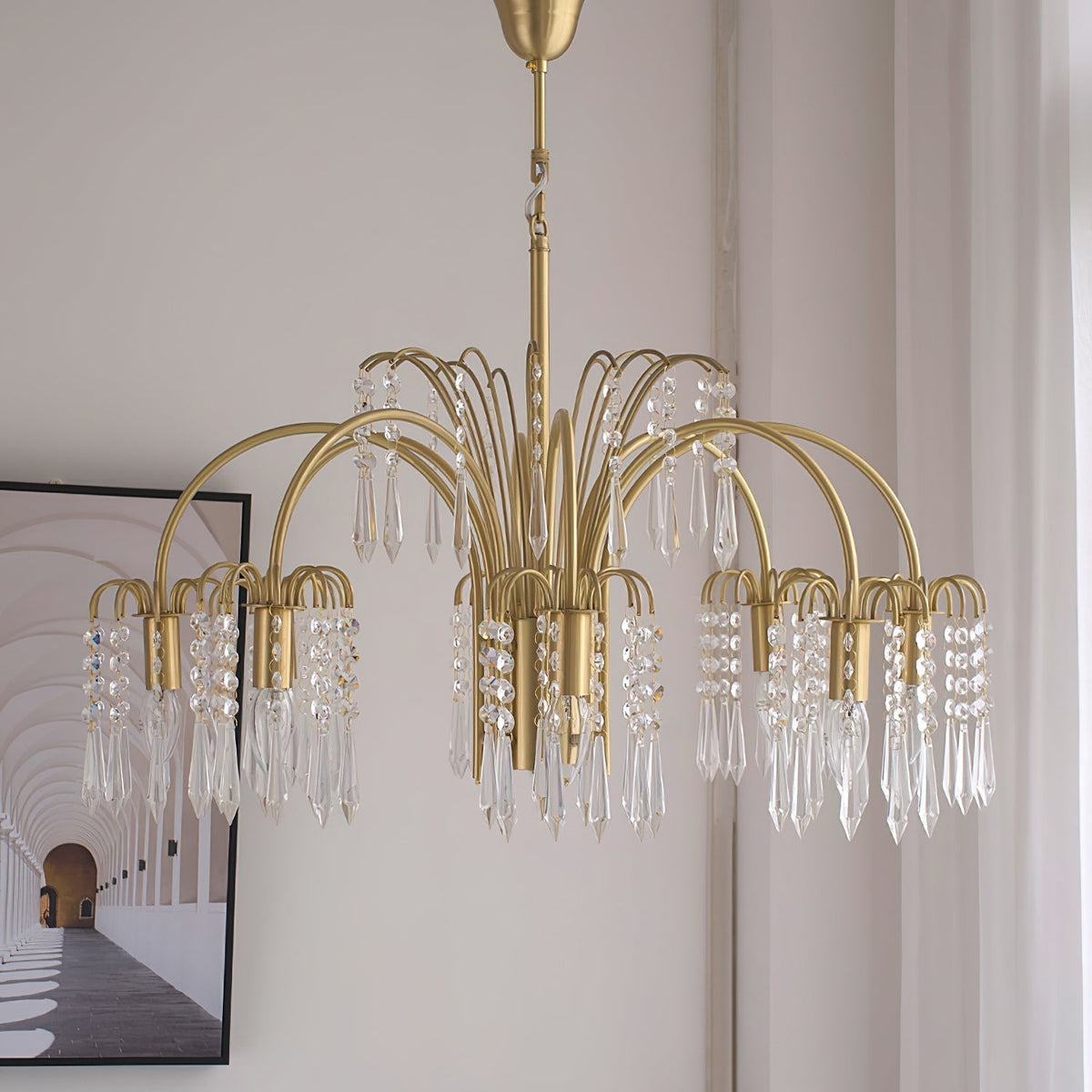 Selorora Chandelier Gold Crystal Isla Dawn Regal