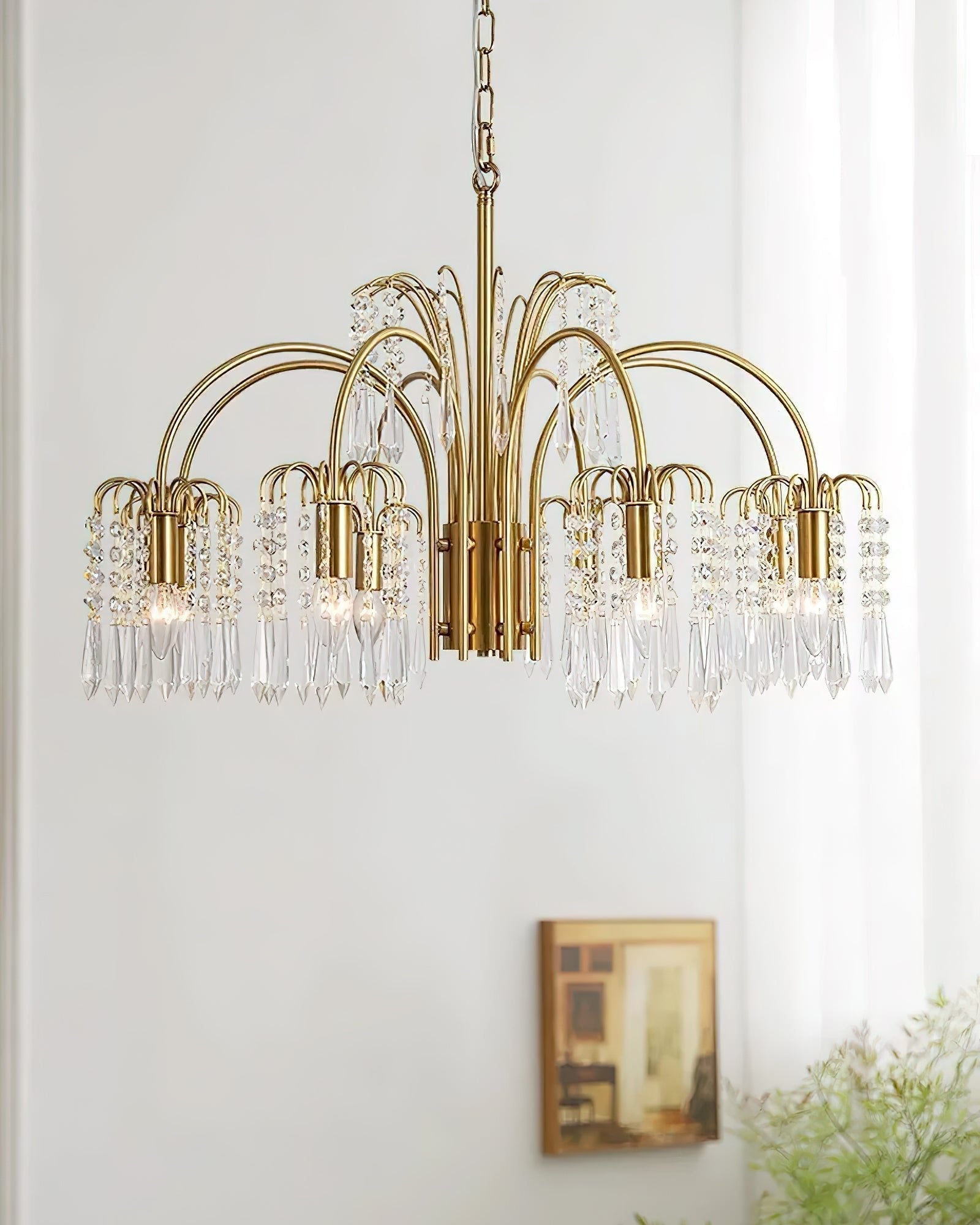 Selorora Chandelier Gold Crystal Isla Dawn Regal