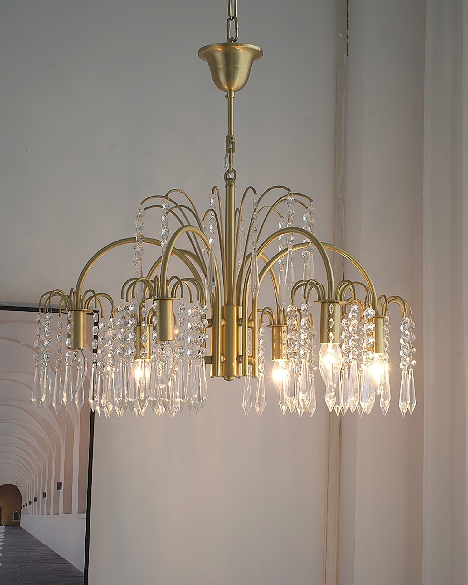 Selorora Chandelier Gold Crystal Isla Dawn Regal