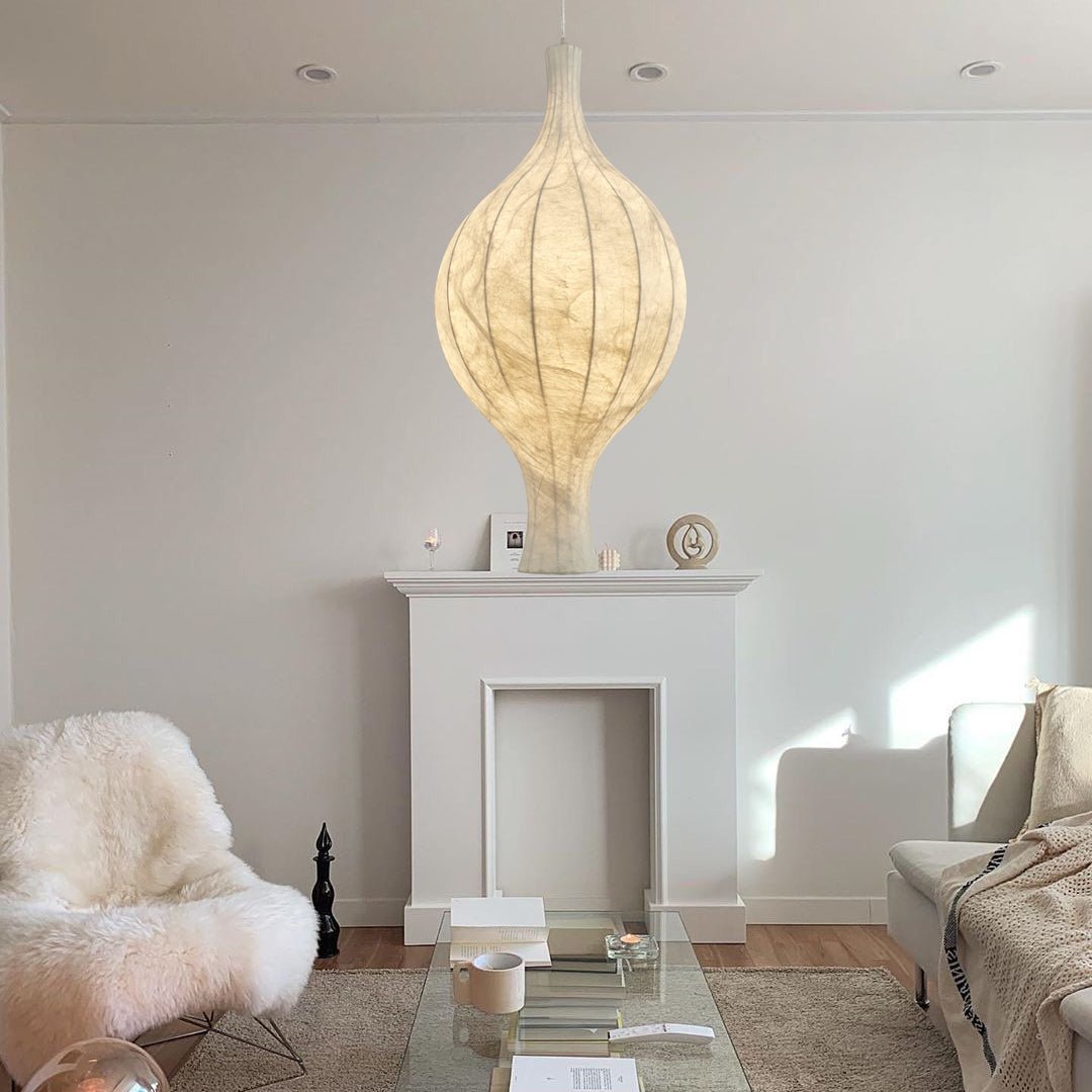 Orvelion Organic Mulberry Silk Pendant Light
