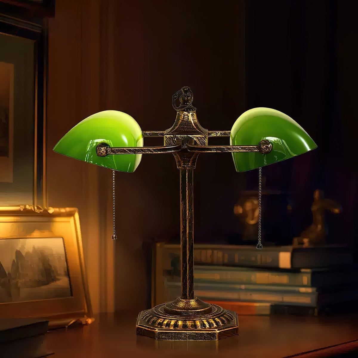 Osilel Vintage Brass Desk Lamp