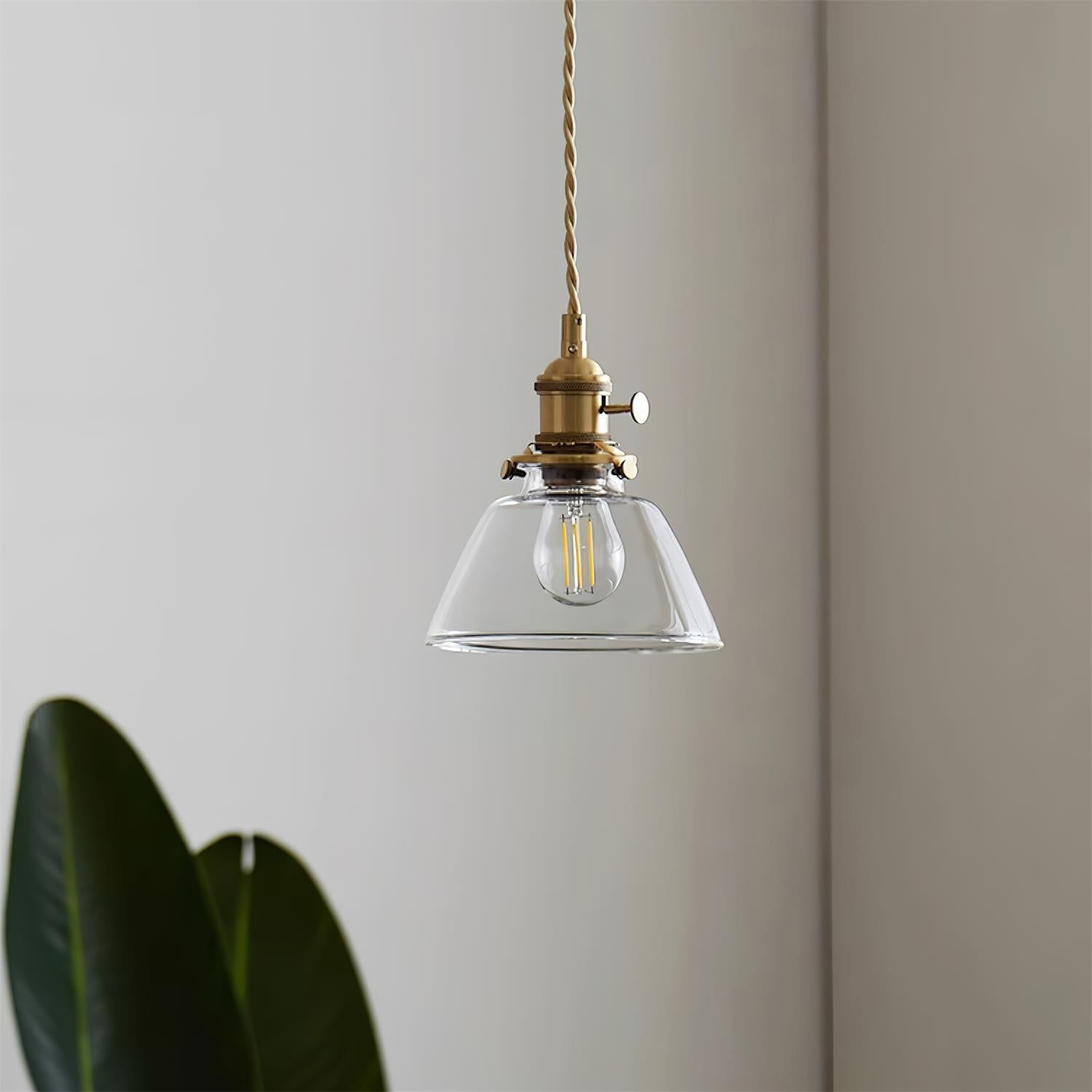 Glint Clear Glass Pendant Light - Neutral Decor