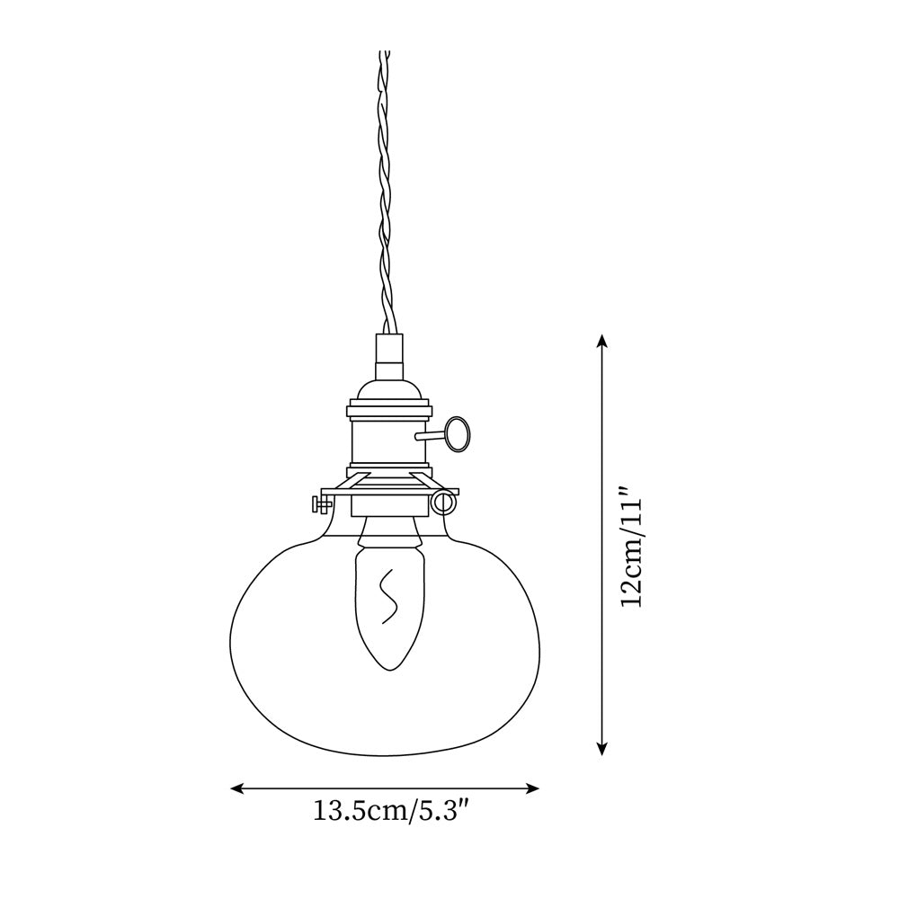 Glint Clear Glass Pendant Light - Neutral Decor