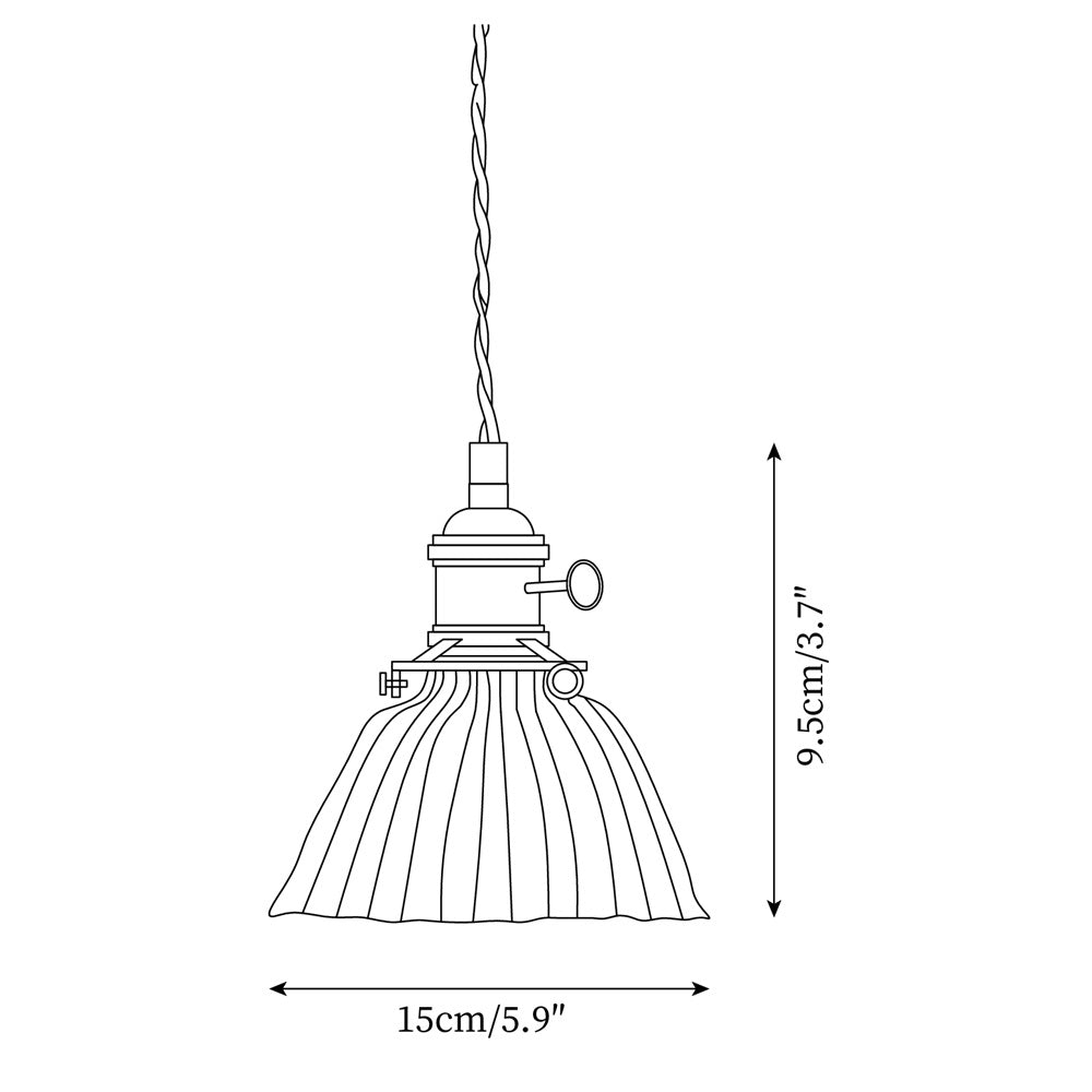 Glint Clear Glass Pendant Light - Neutral Decor
