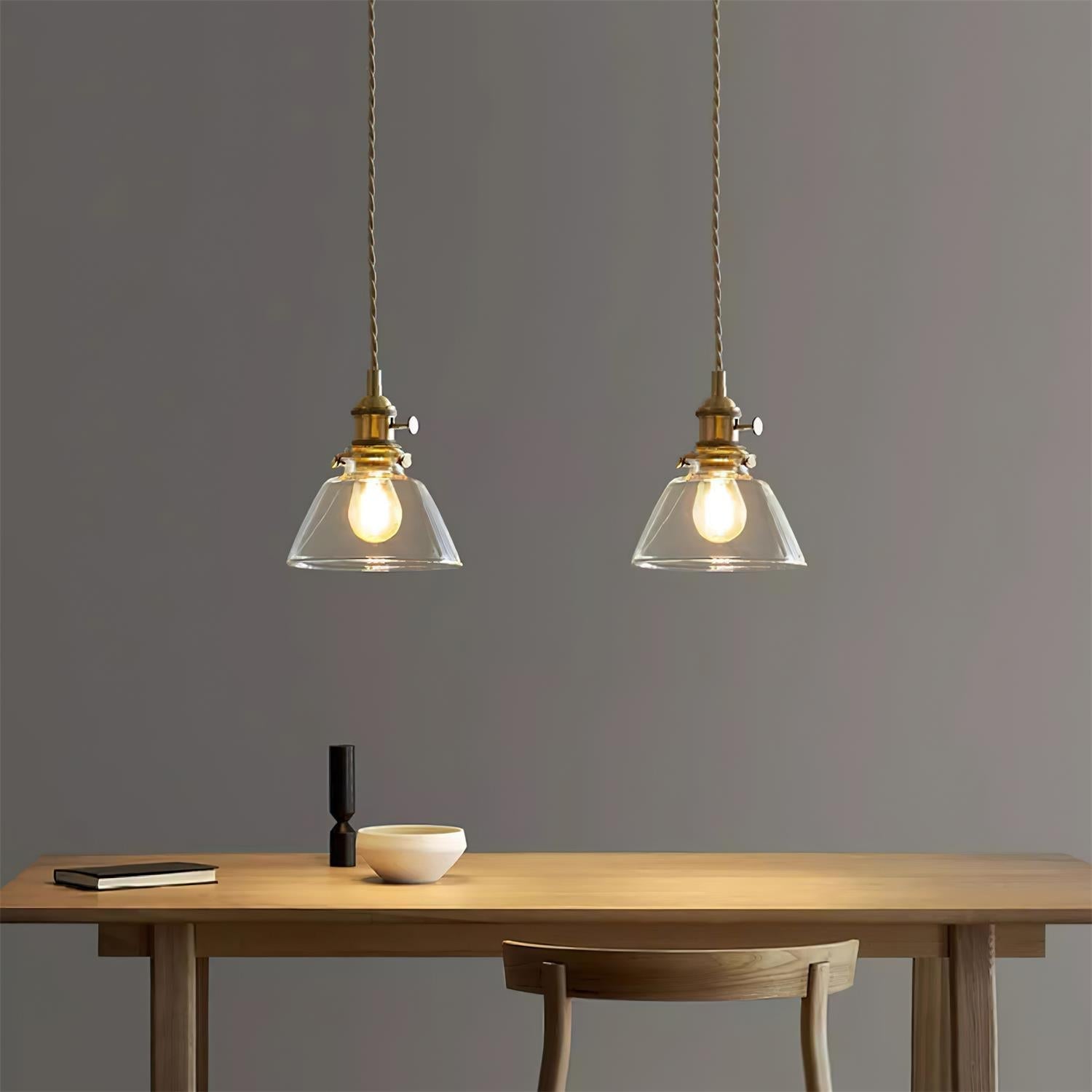 Glint Clear Glass Pendant Light - Neutral Decor