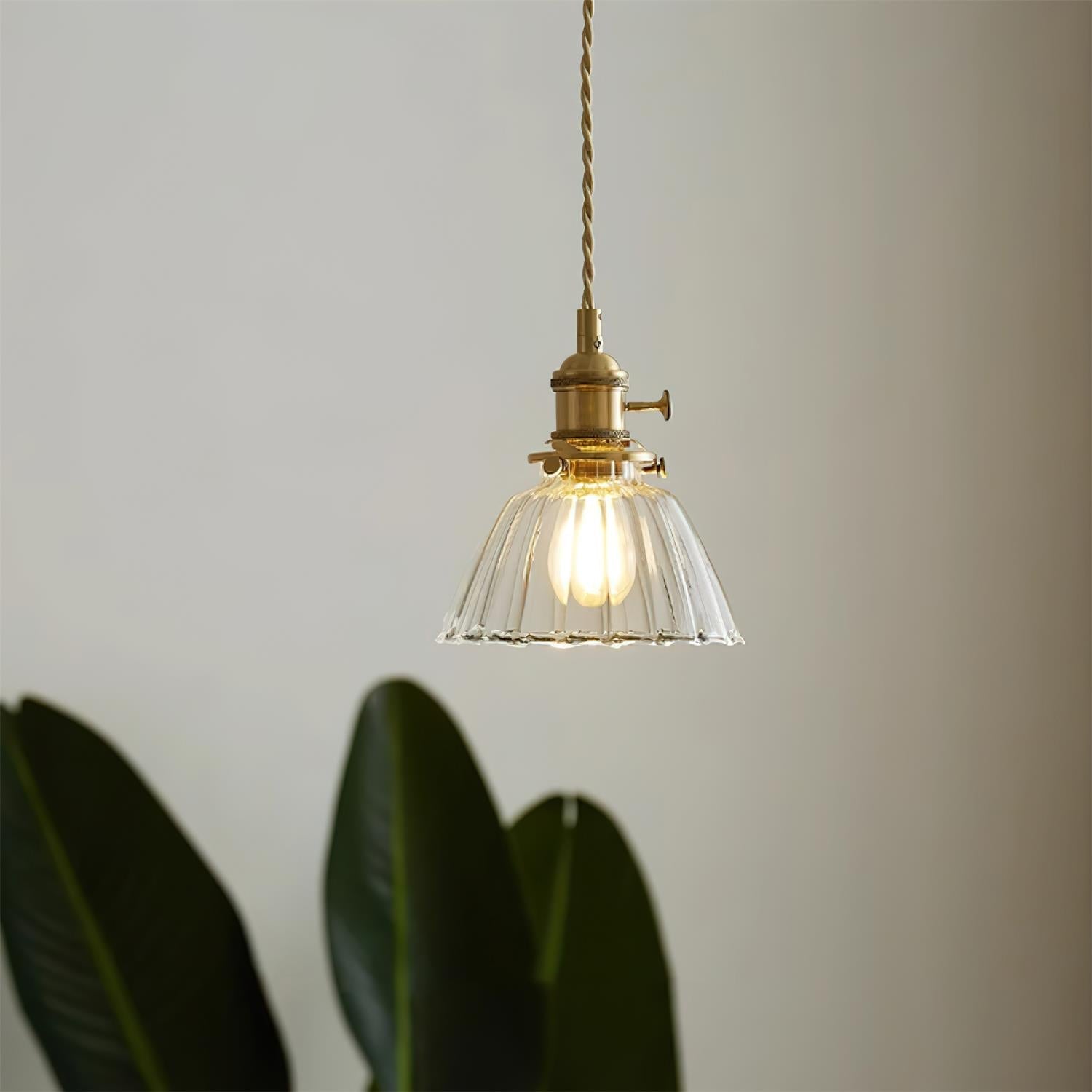 Glint Clear Glass Pendant Light - Neutral Decor