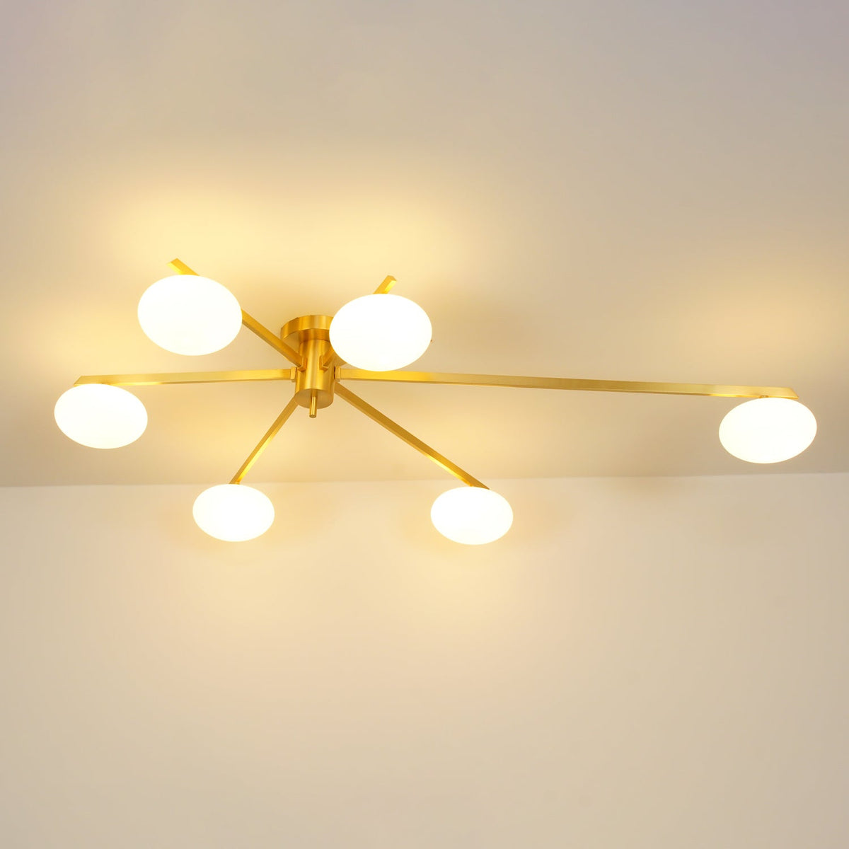 Lioraliella Ceiling Lamp Black White Glass