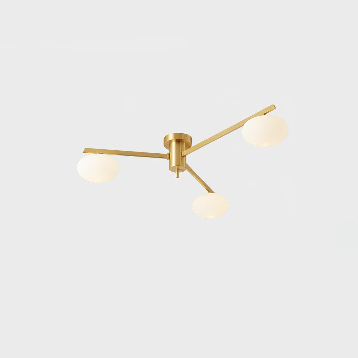 Nolan Modern Glass Black Ceiling Light