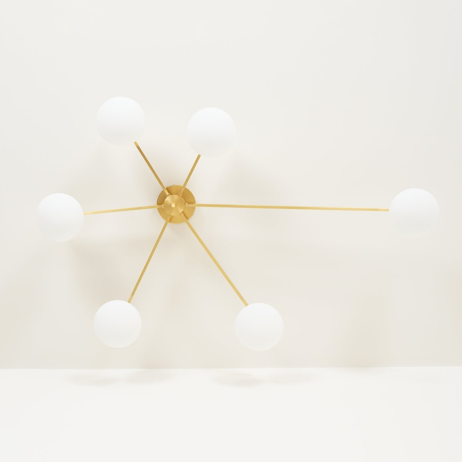 Nolan Modern Glass Black Ceiling Light