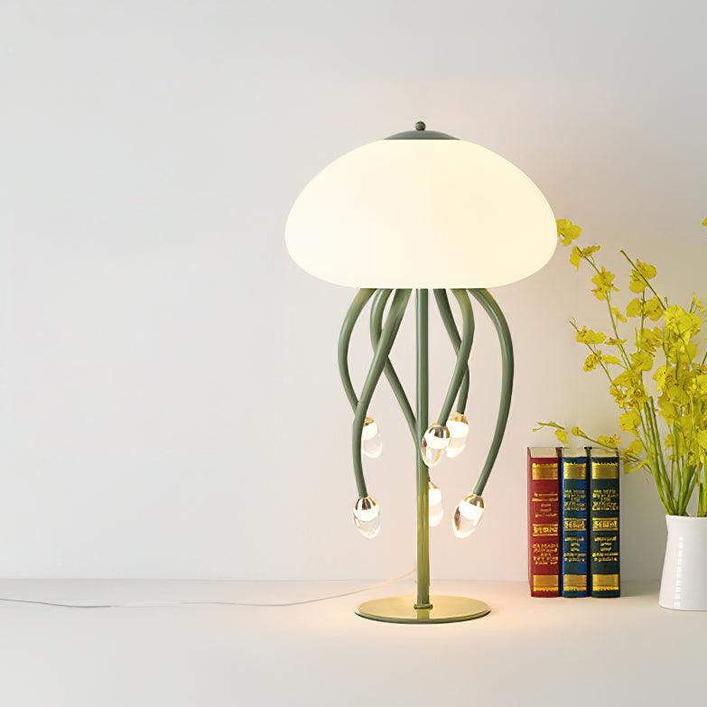Zosilyra Whimsical Glass Jellyfish Table Lamp