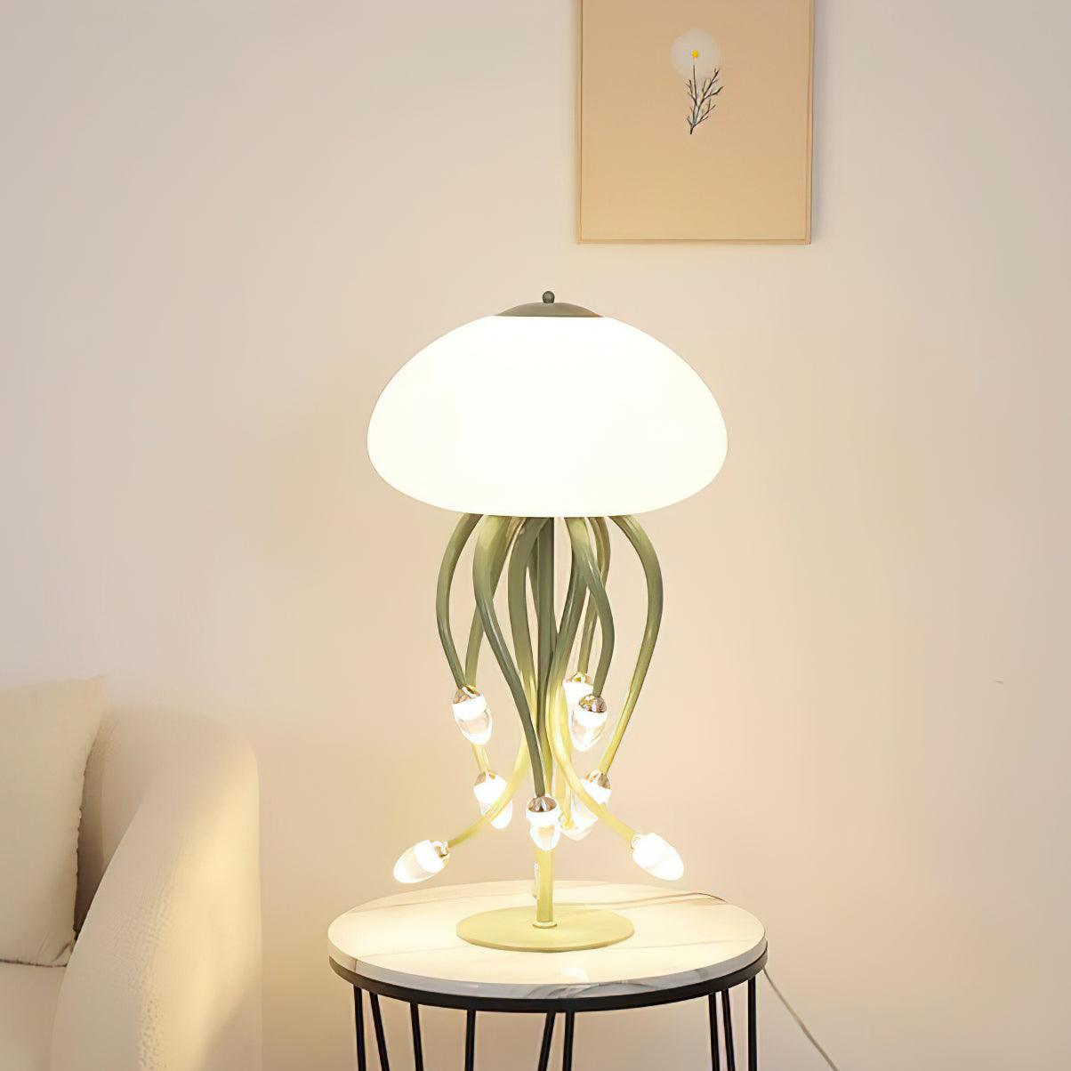 Zosilyra Whimsical Glass Jellyfish Table Lamp