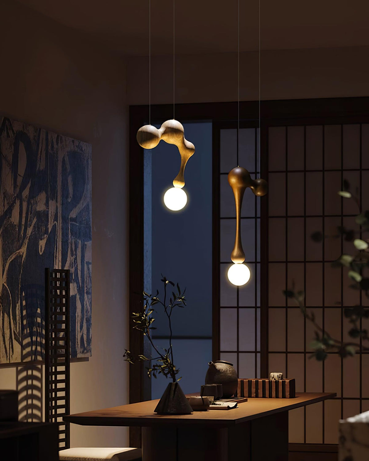 Hale Luxury Wood Pendant Light