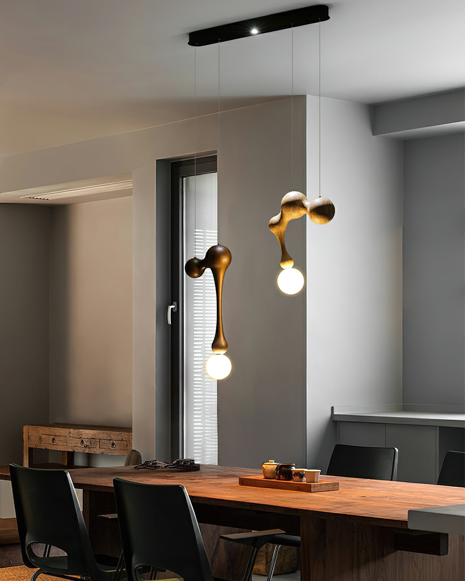 Hale Luxury Wood Pendant Light