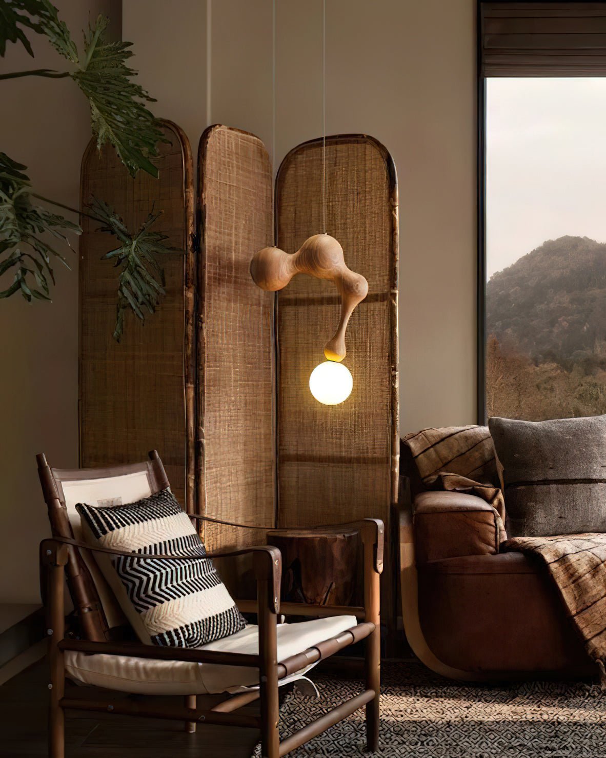 Hale Luxury Wood Pendant Light