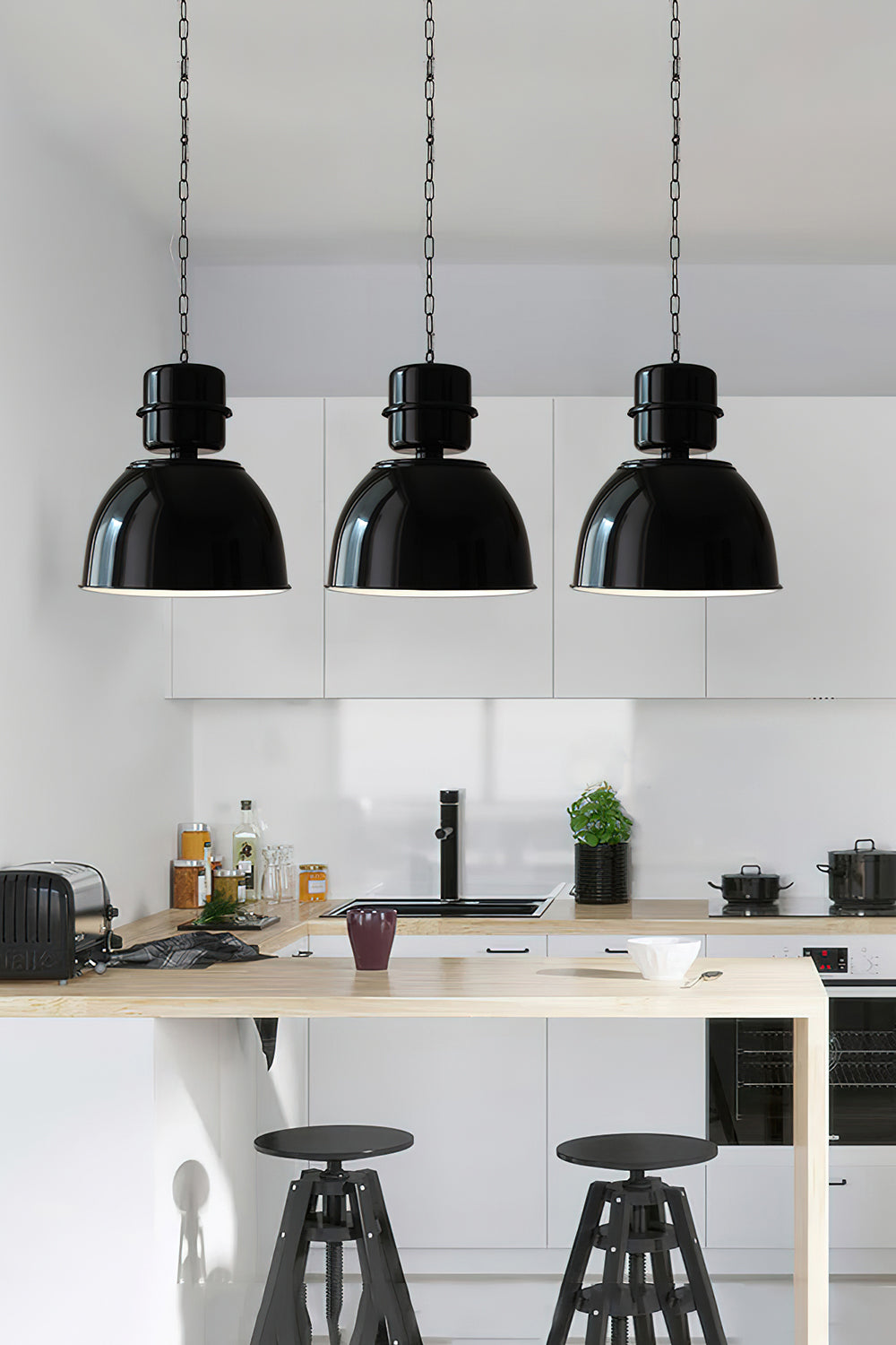 Evlaeia Modern Minimalist Orange Pendant Lamp - Neutral Decor