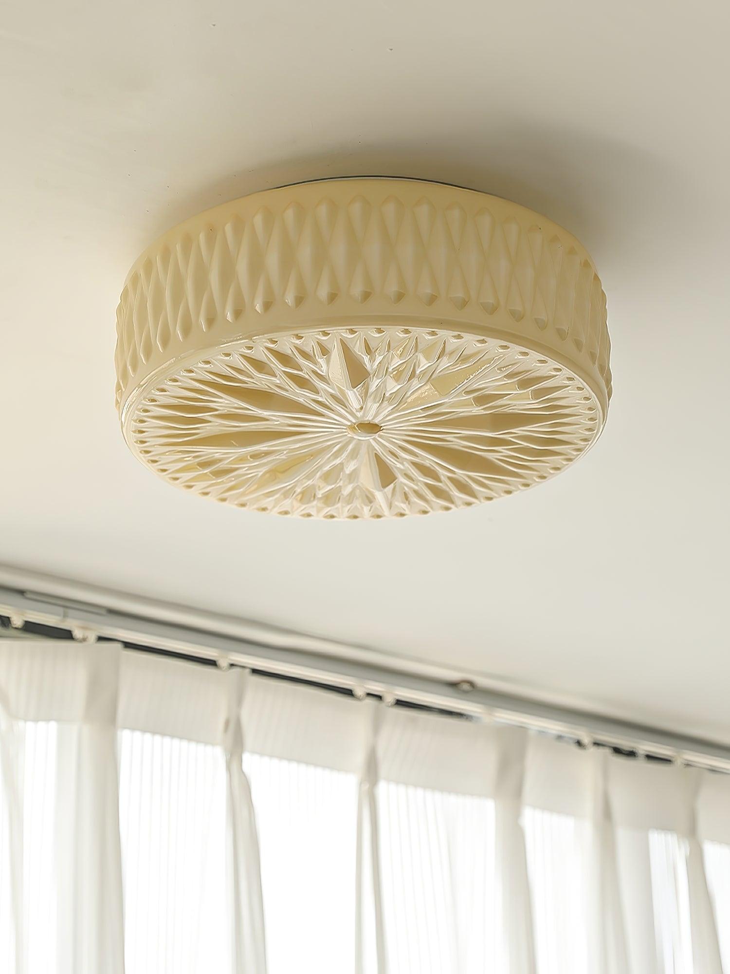 Lioriira Ceiling Lamp Glass Shade and Acrylic Modern Mooncake