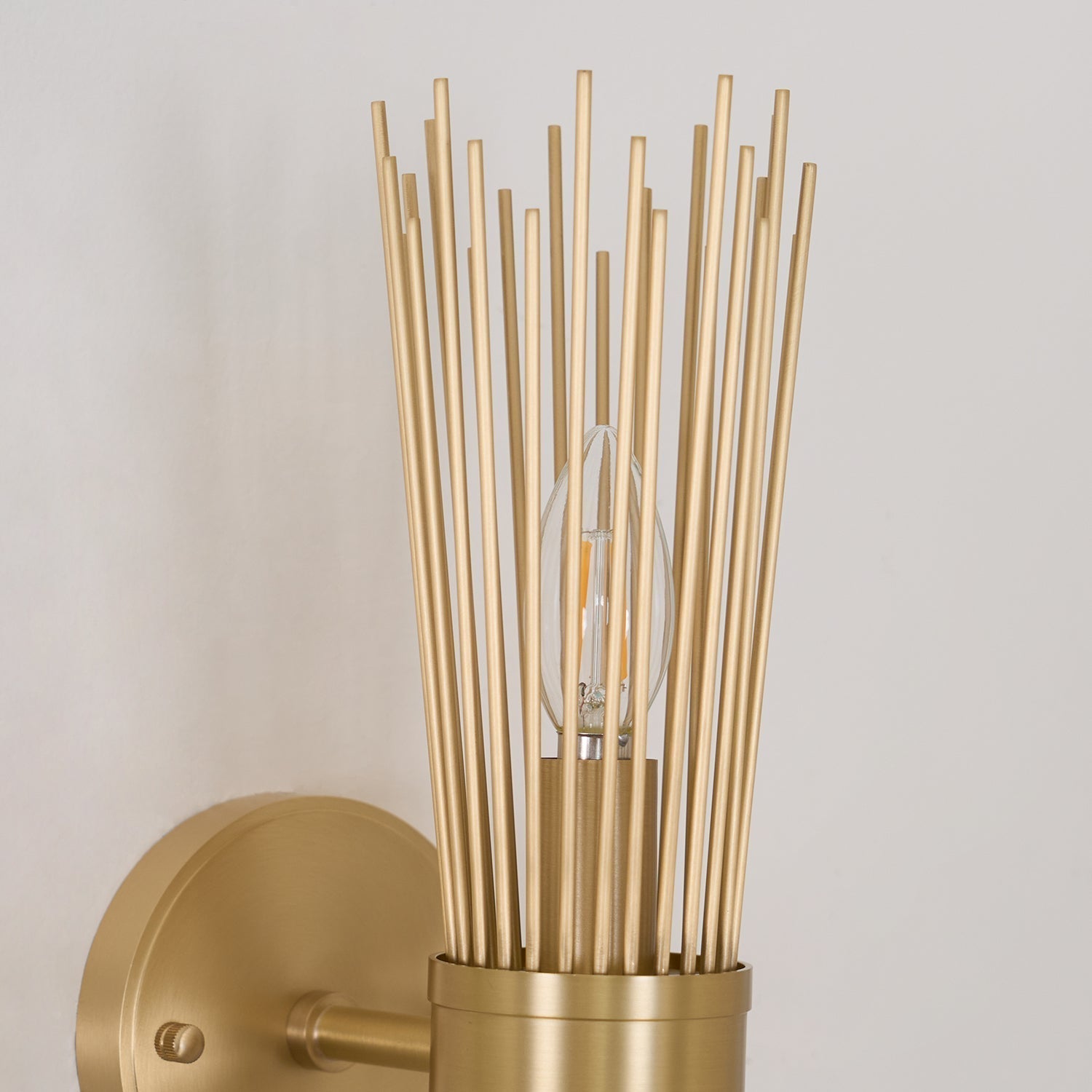 Thresher Postmodern Luxury Candle Brass Wall Light