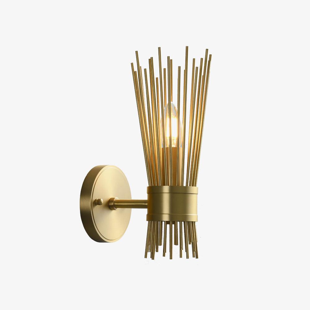Thresher Postmodern Luxury Candle Brass Wall Light