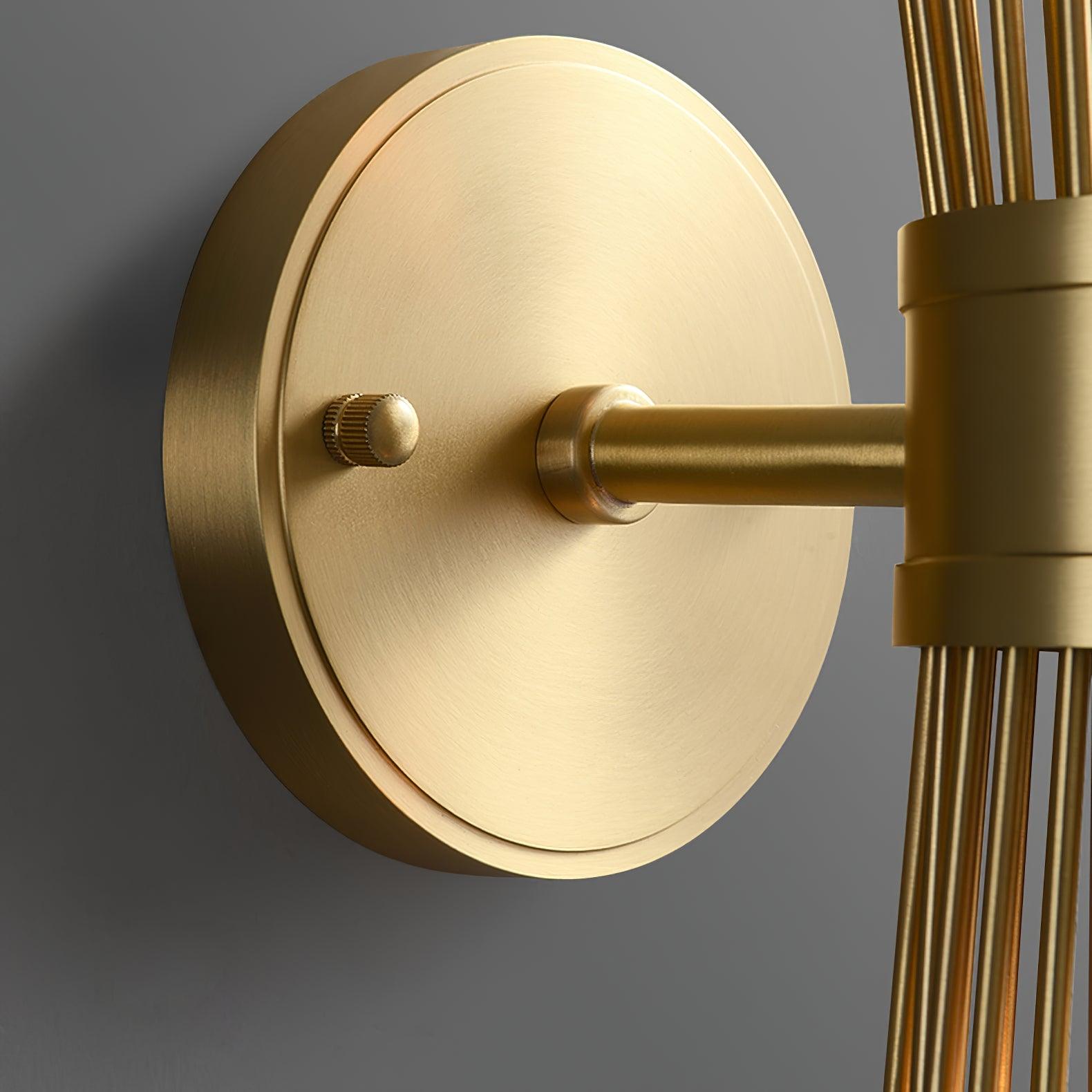 Thresher Postmodern Luxury Candle Brass Wall Light