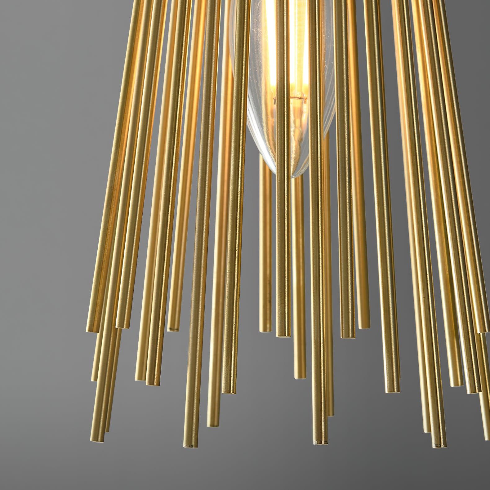 Thresher Postmodern Luxury Candle Brass Wall Light