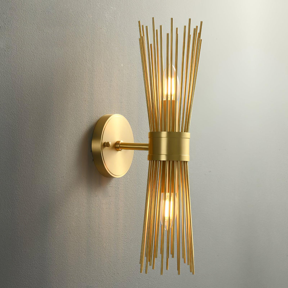 Thresher Postmodern Luxury Candle Brass Wall Light
