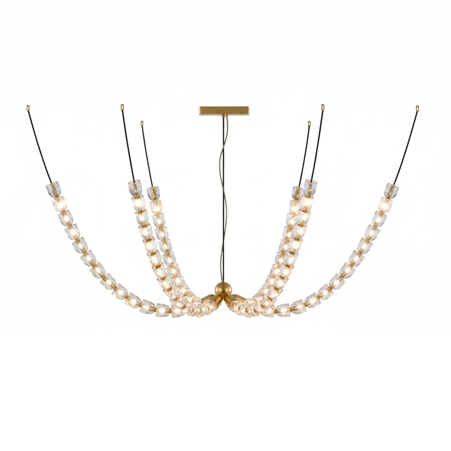 Nexus Gold  Crystal Chandelier