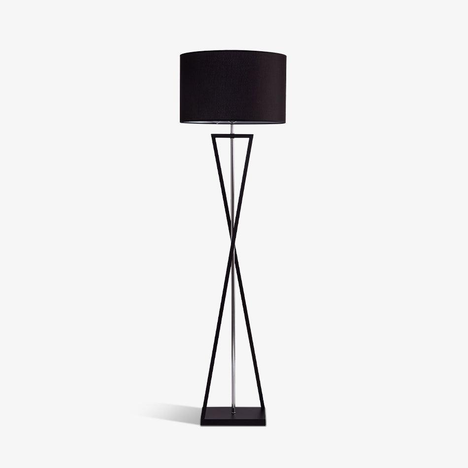 Xeno Black Fabric Modern Floor Lamp