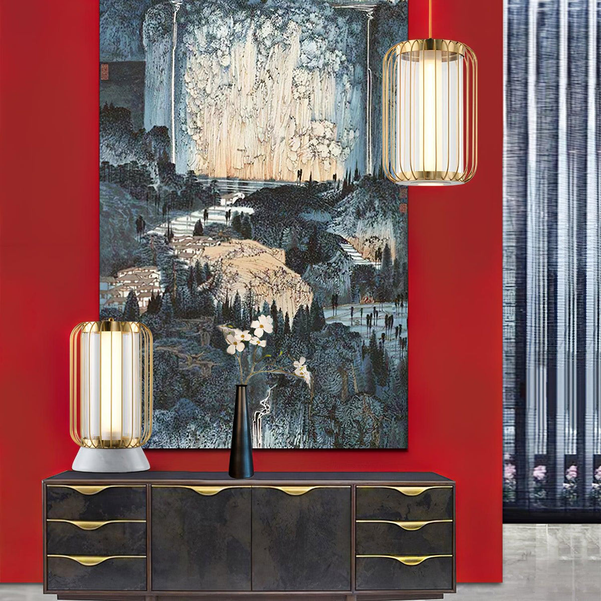 Erinielis Glass Pendant Light