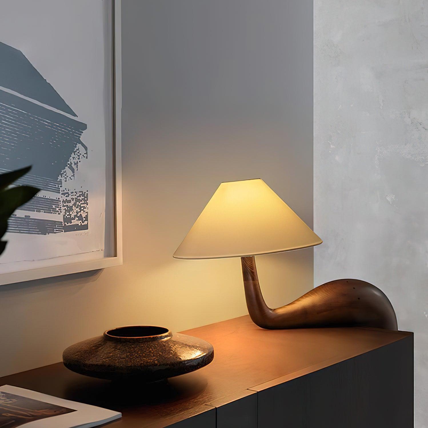 Solisise Wood Artistic Table Lamp
