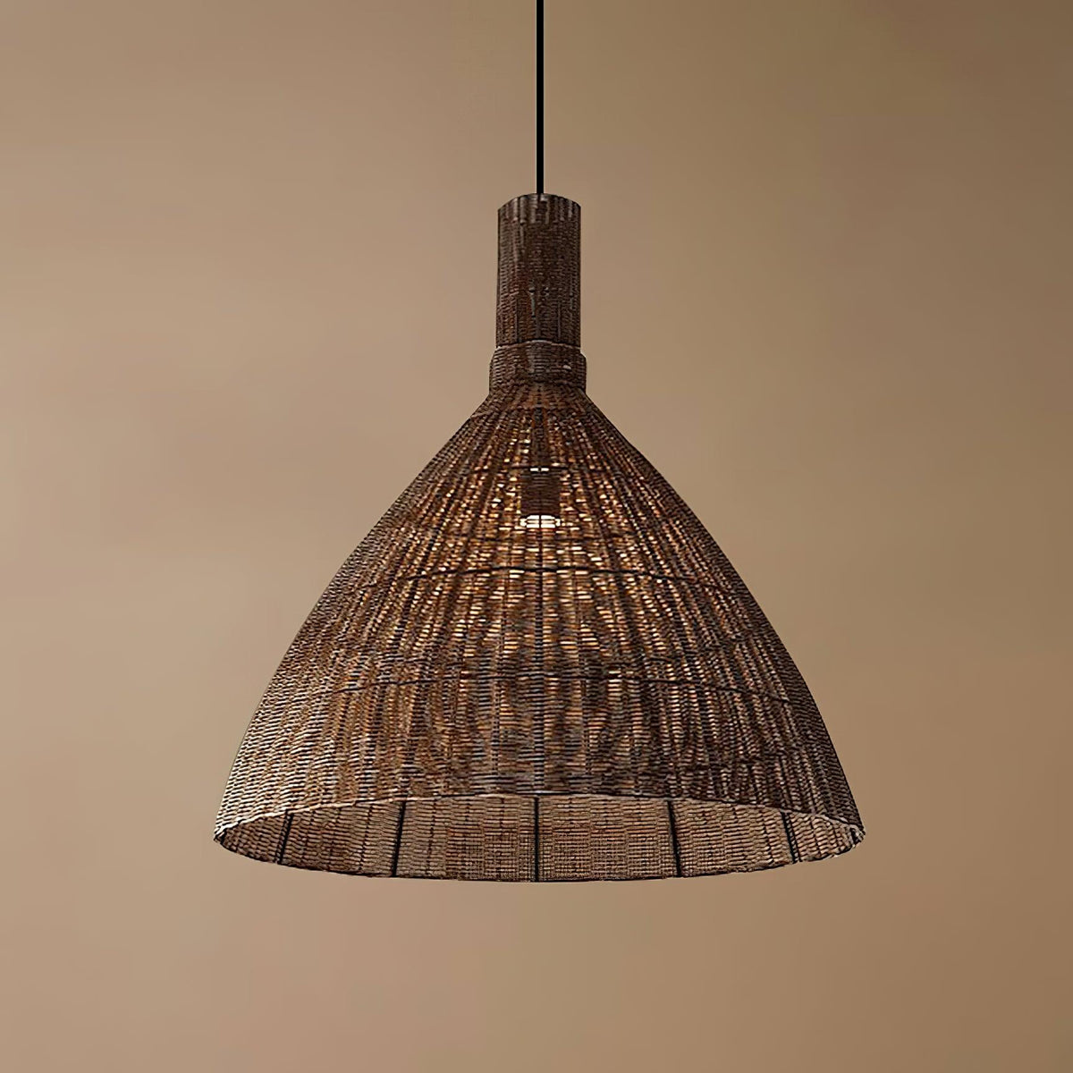 Dsplen Art Natural Rattan Pendant Light