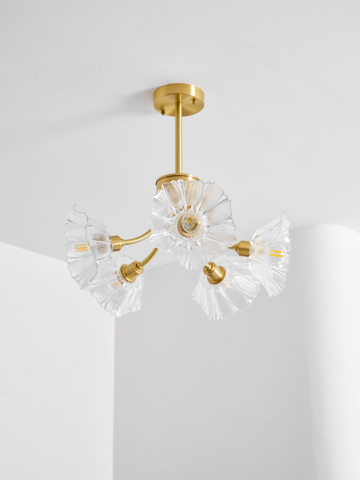 Glenwell Flower Glass Chandelier