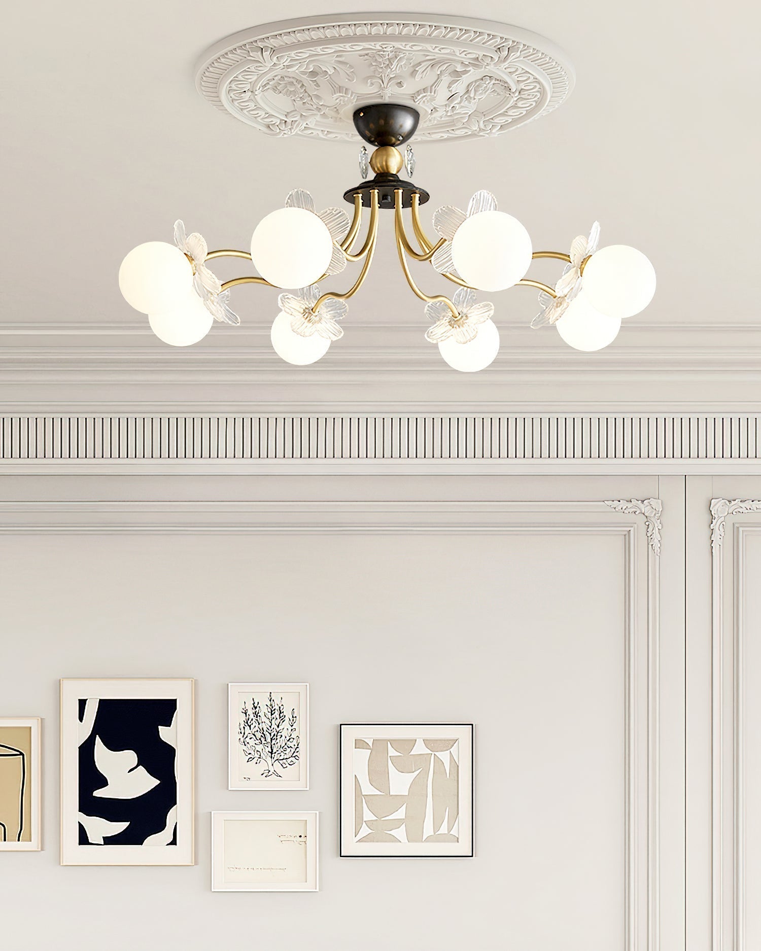 Orlaeila Art Blossom Flower Glass Chandelier