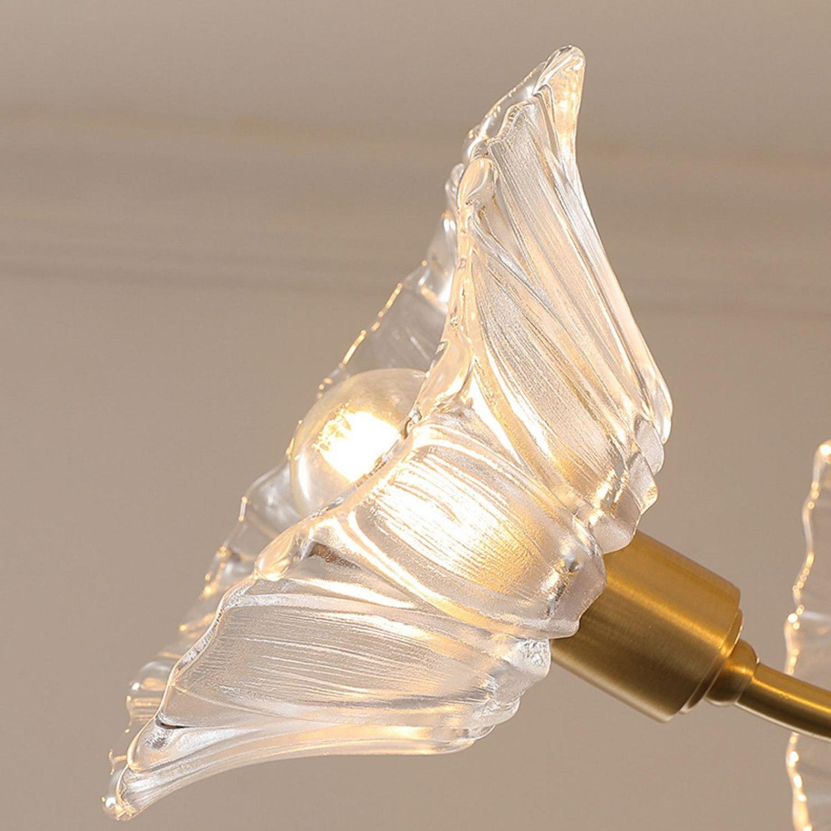 Celoreria Ceiling Lamp Flower Glass Petal Chic Elegant