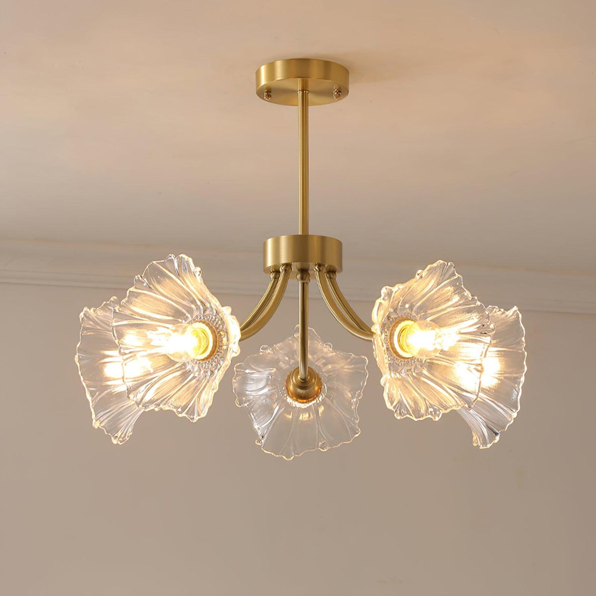 Glenwell Flower Glass Chandelier