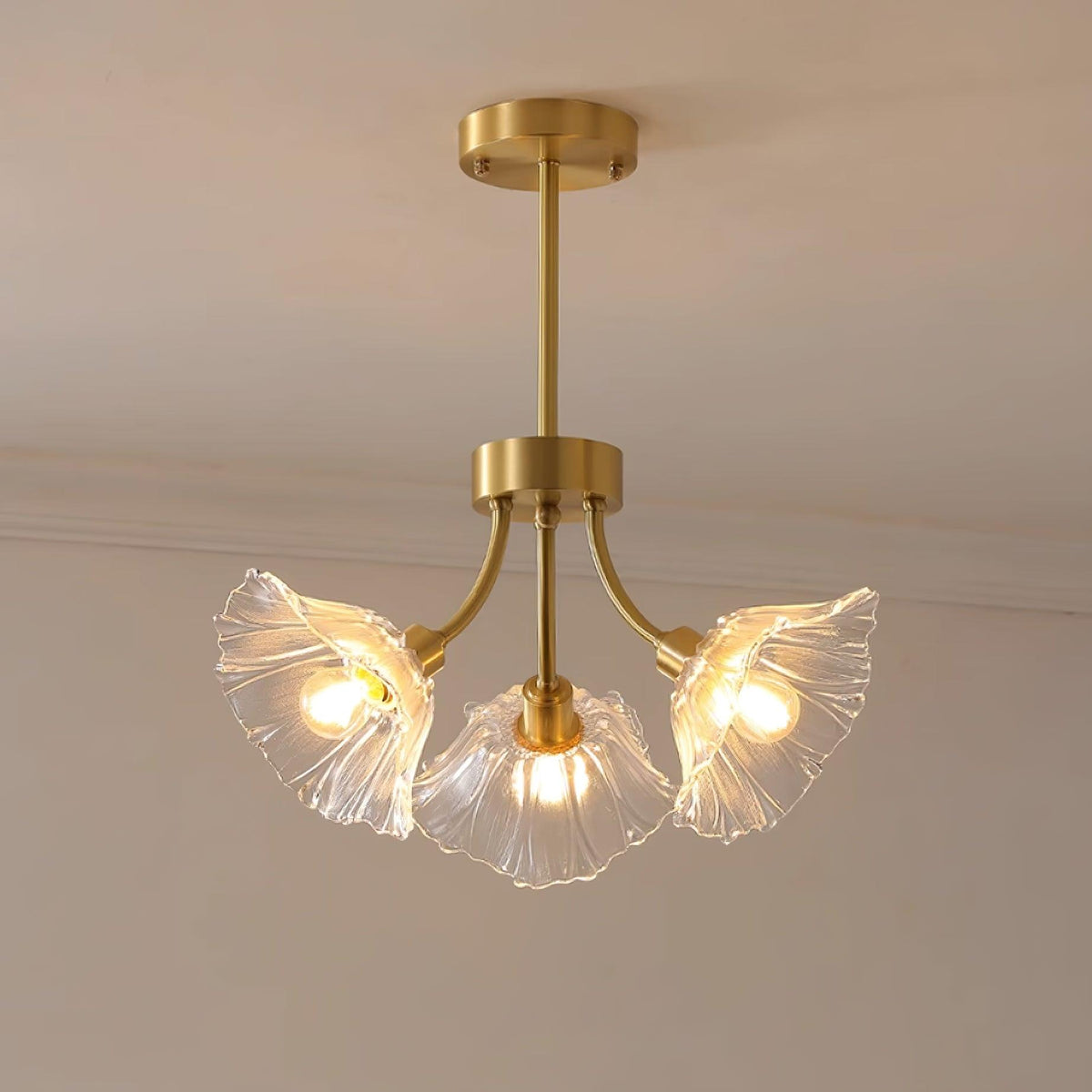 Glenwell Flower Glass Chandelier