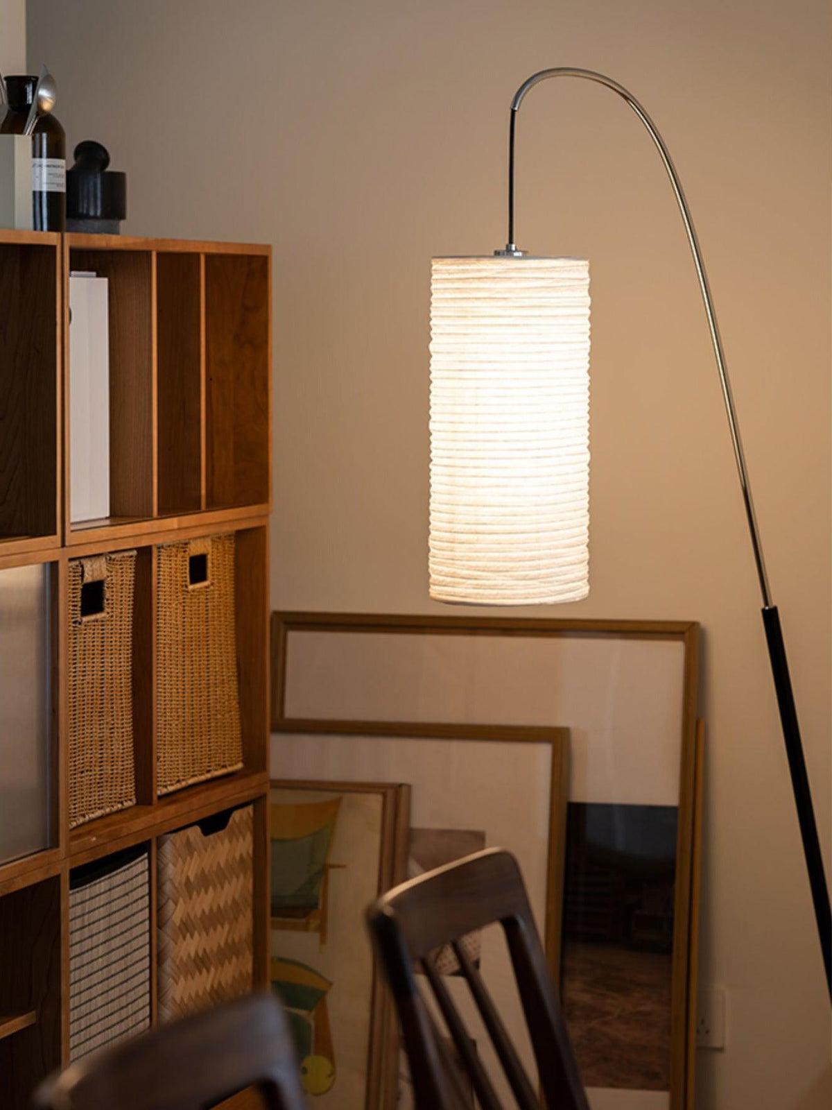 Polvin Contemporary Paper Floor Lamp