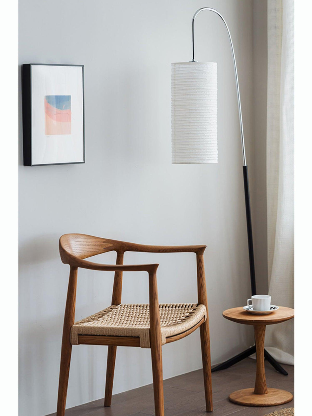 Polvin Contemporary Paper Floor Lamp