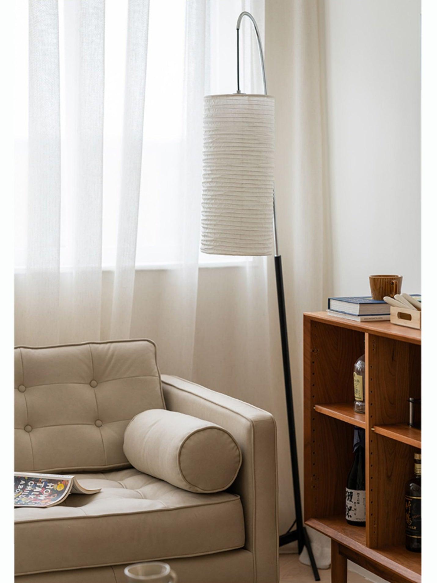Polvin Contemporary Paper Floor Lamp