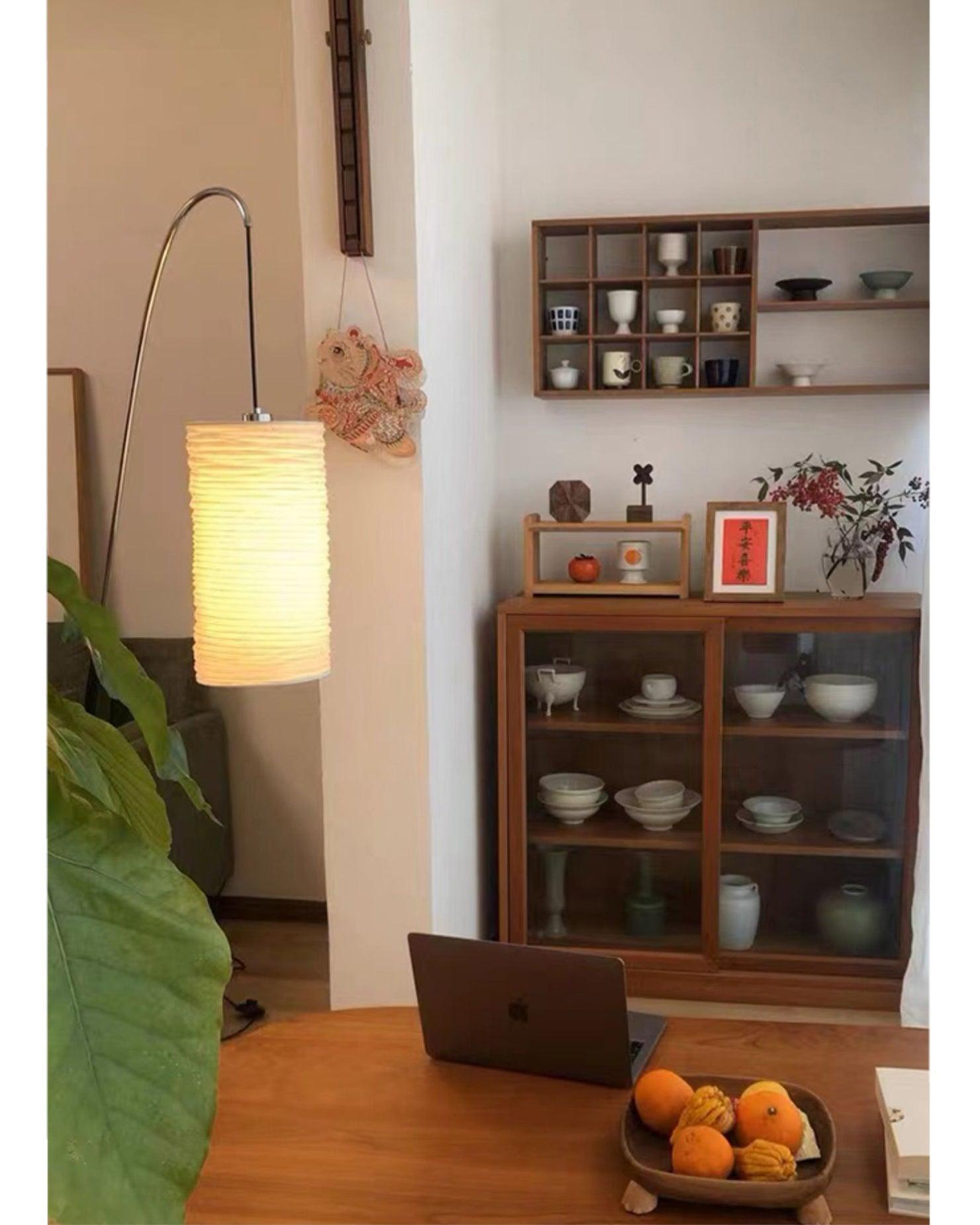 Polvin Contemporary Paper Floor Lamp
