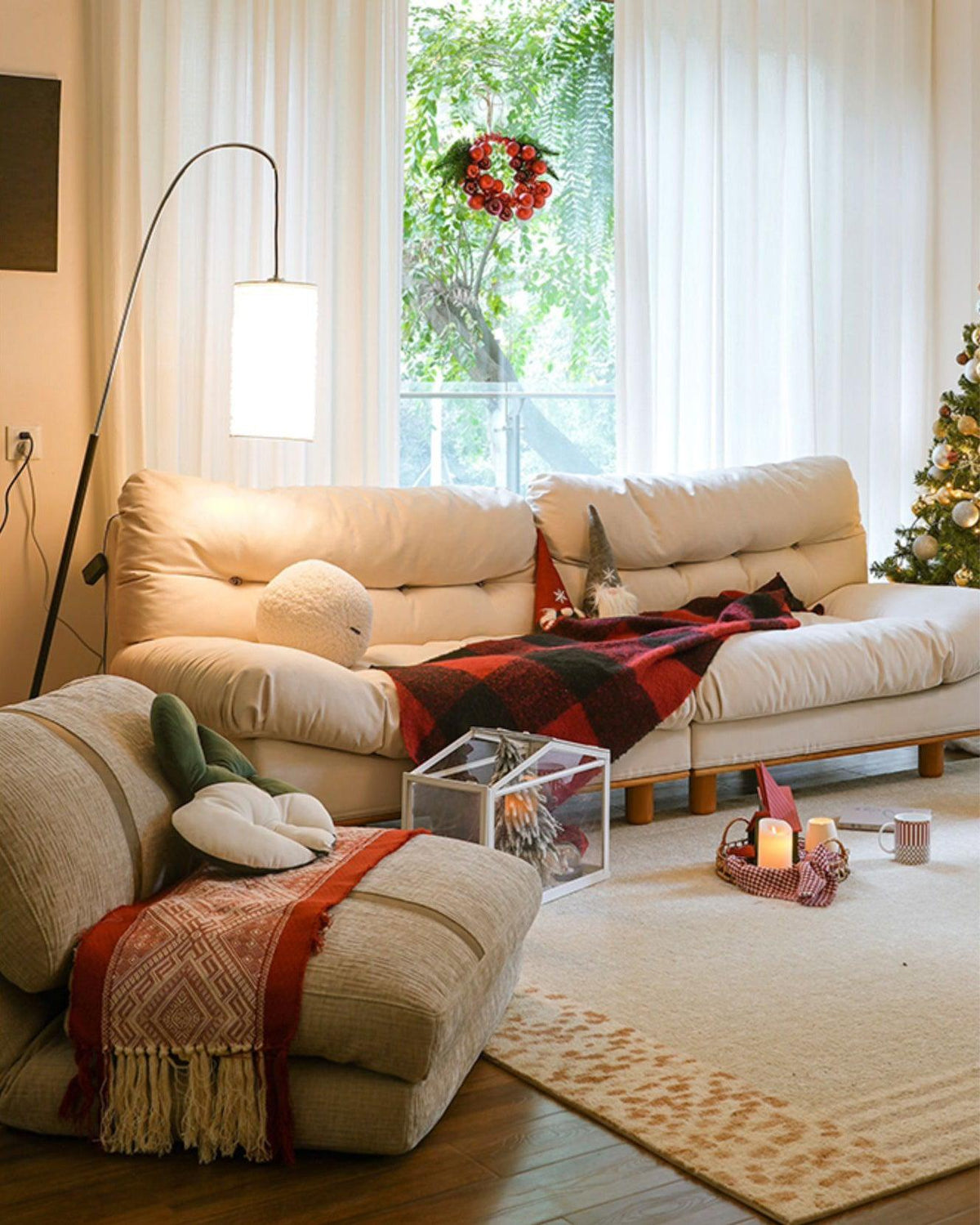 Polvin Contemporary Paper Floor Lamp