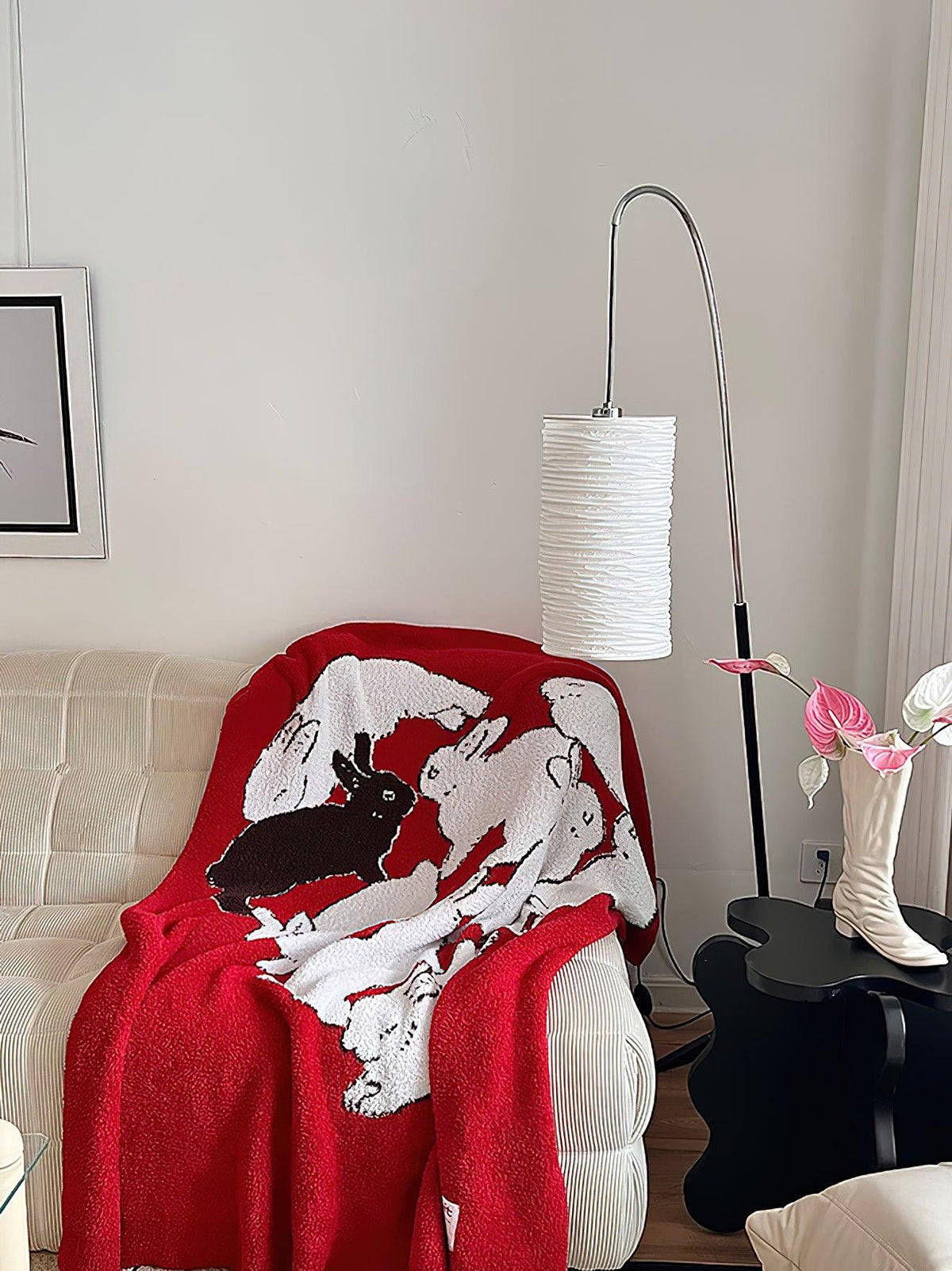 Polvin Contemporary Paper Floor Lamp