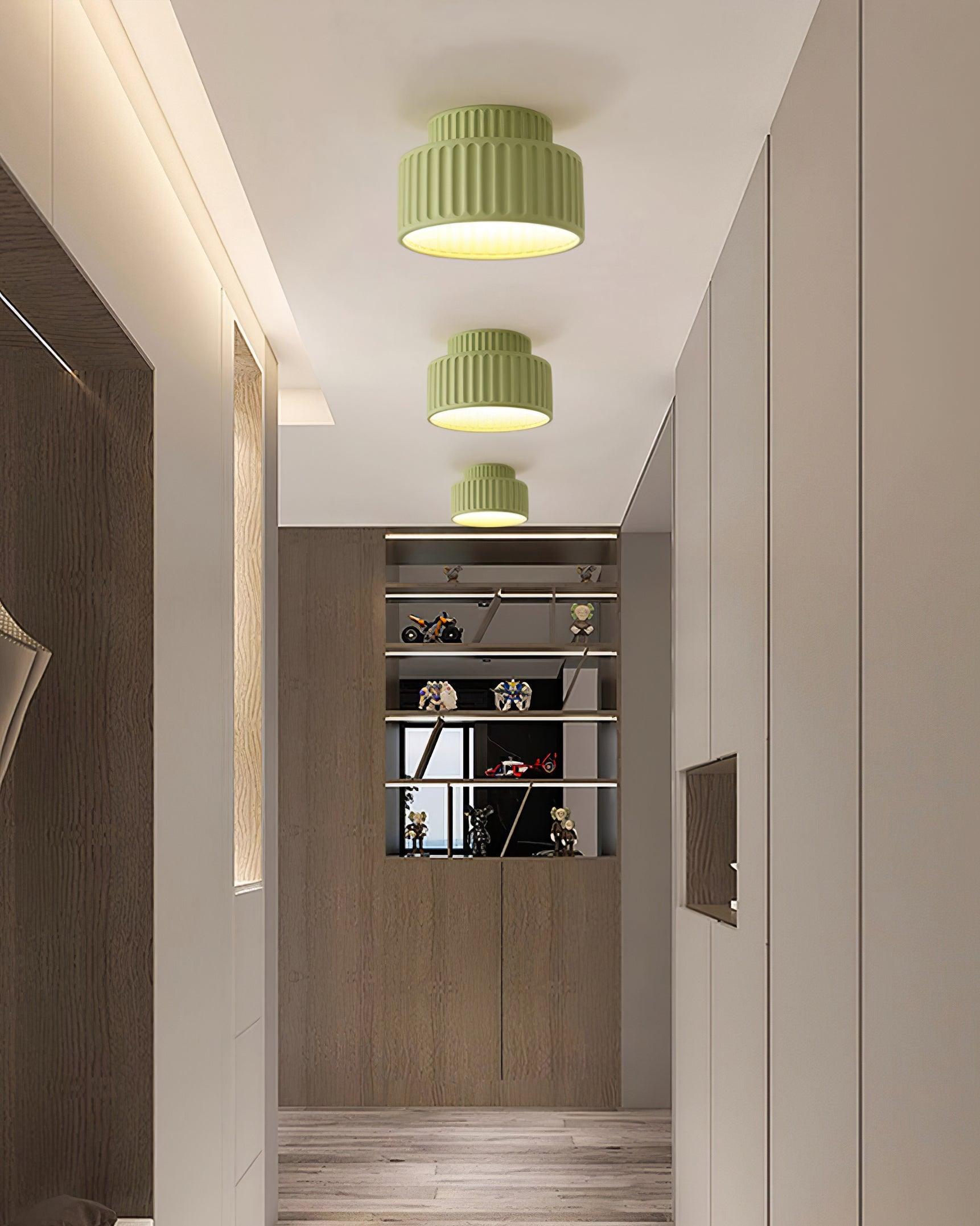 Lucaraine Ceiling Lamp with Pleated Acrylic Shade