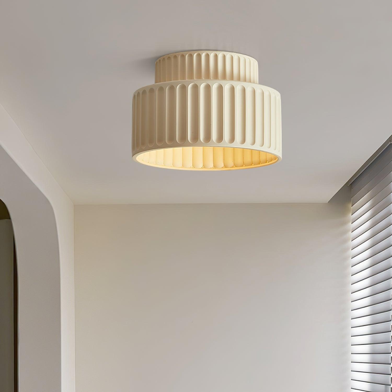 Lucaraine Ceiling Lamp with Pleated Acrylic Shade