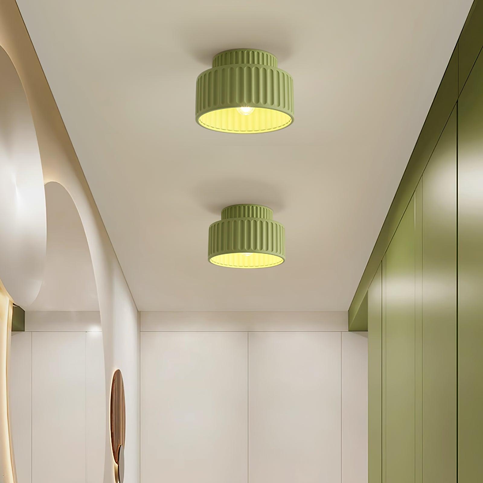 Lucaraine Ceiling Lamp with Pleated Acrylic Shade