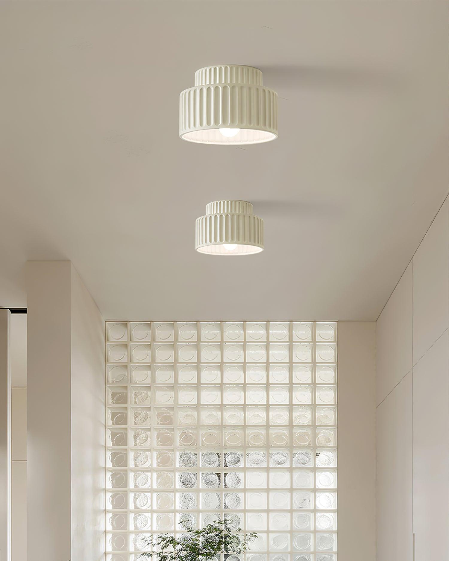 Lucaraine Ceiling Lamp with Pleated Acrylic Shade