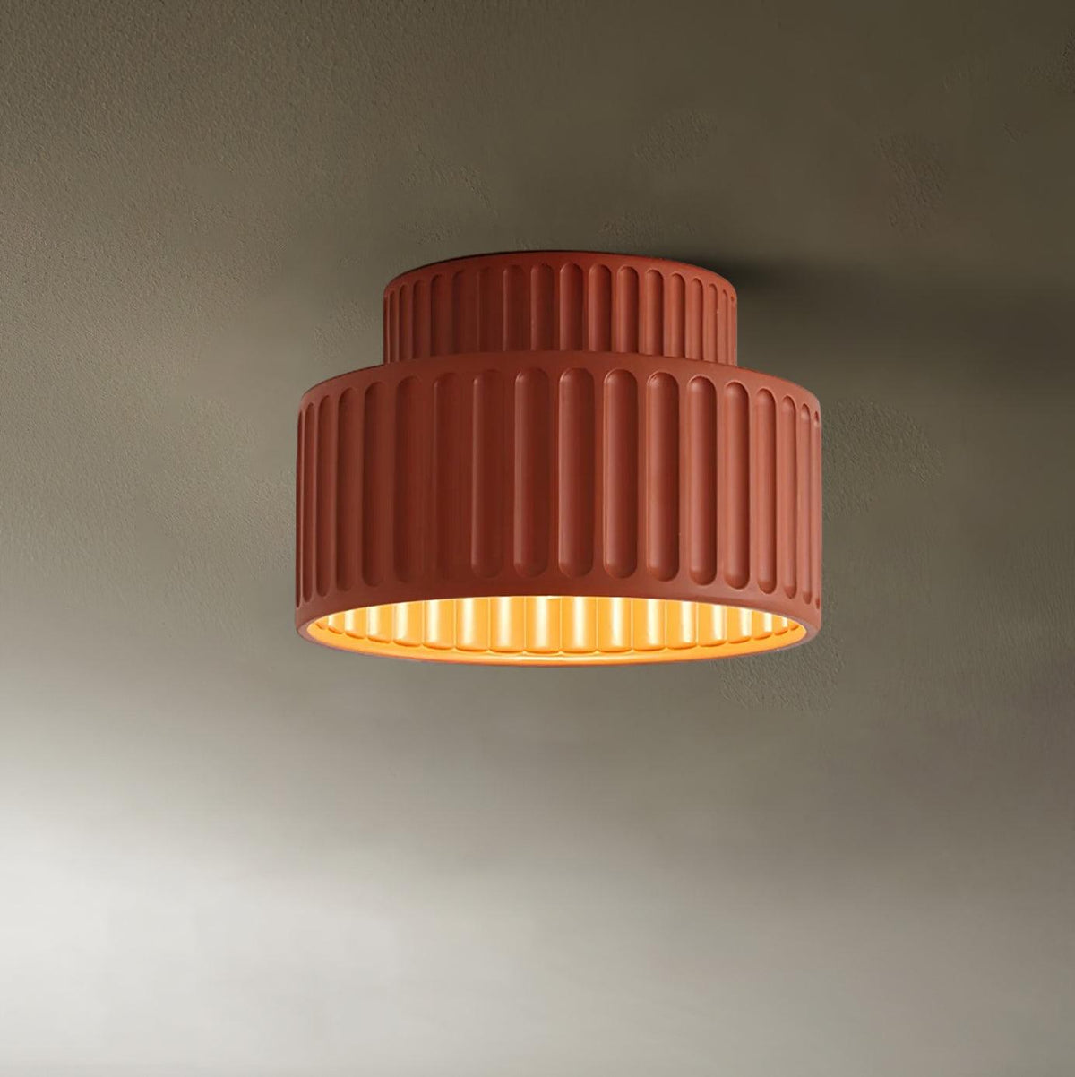 Lucaraine Ceiling Lamp with Pleated Acrylic Shade