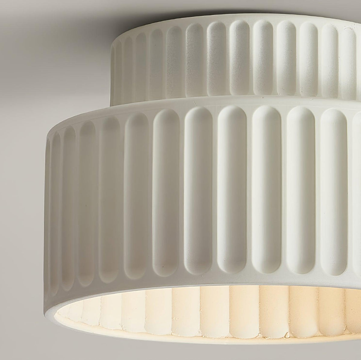Lucaraine Ceiling Lamp with Pleated Acrylic Shade
